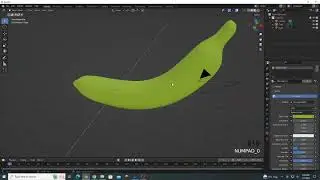 Making a banana fruit 3D model in blender. Easy blender tricks.