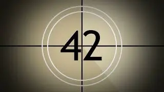 Old Projector Countdown 60s in 8K