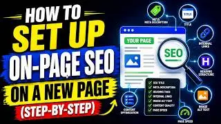 How to Set Up On Page SEO on a New Page Step by Step