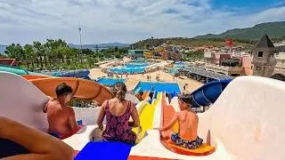 Epic Water Slides at Yali Castle Aquapark 🌊