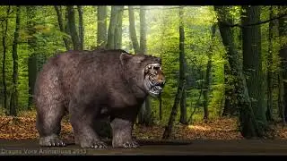 First Meal After Sleep   Bear gulps down a Tiger CGI