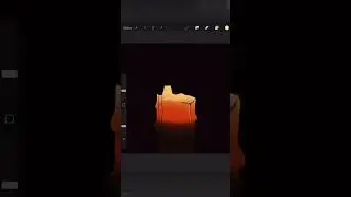 ONLY 10% TALENT -  Lit 🔥 Candle in Procreate #shorts #viral #artwithflo