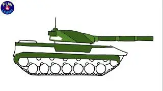 Battle tank drawing and coloring for kids | #tankdrawing #drawandcolor