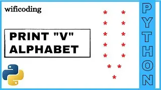 print V using python | print V alphabet in python (in star .🌟 pattern )