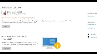 Your device is missing important security and quality fixex || Fixed Problem || Windows 10