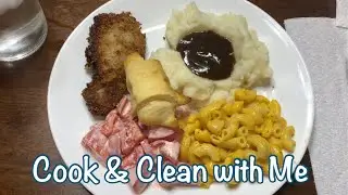 Cook & Clean with Me//Fried Pork Chops//Instant Pot Mashed Potatoes