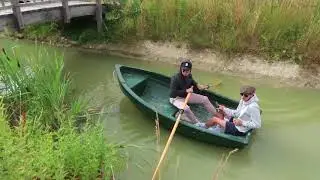 Joe & Jack on a boat