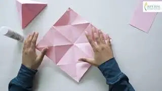 Creating a Tetrahedron with paper folding method l IWS Educational Video