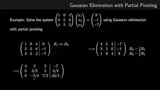 Partial pivoting