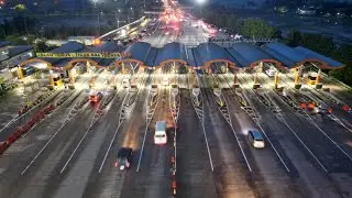 Pantauan Arus Mudik Tol Cipali Gerbang Palimanan 21 April 2023