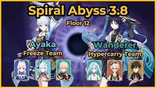 C0 Ayaka Freeze Team (C0 Kokomi, C0 Shenhe) x C1 Wanderer Hypercarry Team (C6 Faruzan, C5 Bennett)