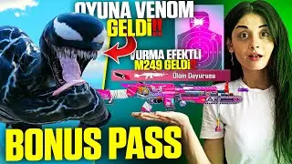 BONUS PASS GELDİ!! 😱 BEDAVA HOVERCRAFT VE M249 DESENİ!! 😱 OYUNA VENOM GELDİ!! 😱 PUBG Mobile