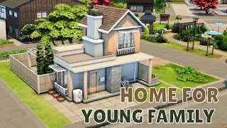 Дом для молодоженов Симс 4 🍂 Home for a young family The Sims 4 | Строительство | NO CC