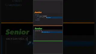 Junior Vs Senior Frontend developer 🤫
