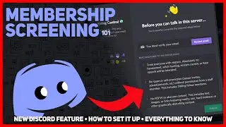 How to Set-Up Member Screening on Discord | Latest Feature!!