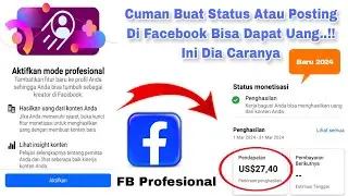 CARA AGAR MENDAPATKAN  UANG DARI FACEBOOK PROFESIONAL