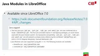LibreOffice Extensions with Java Module support
