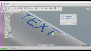 Autodesk Fusion 360 How to create embossed/engraved letters Part1