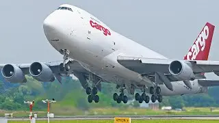 [4K] CLOSE UP PlaneSpotting at Liege Airport - CLASSIC Boeing 747-200 visit [B742/B744/B767/B777]