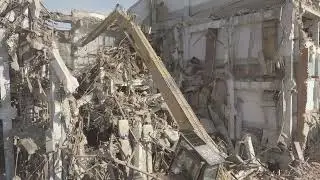 Демонтаж цеха высотой 34 метра