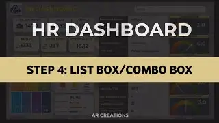 HR ANALYTICS DASHBOARD:USING MS EXCEL: Step 4- List bo, Combo box and Data validation fucntion