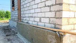 Завершение усиления фундамента загородного дома