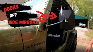 Mirrors with the doors off! Must Have Jeep Wrangler TJ Doors Off Mirrors!