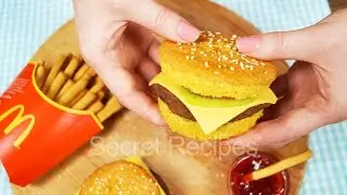 SWEET MCDONALD'S CHEESEBURGER AND FRENCH FRIES