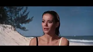 Claudine Auger underwater scuba date with Sean Connery, James Bond Thunderball 1965