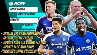 RELEASE !! EFOOTBALL PES PPSSPP 2023/24  | SPESIAL EFL CHAMPIONSHIP EAFC 24 THEME