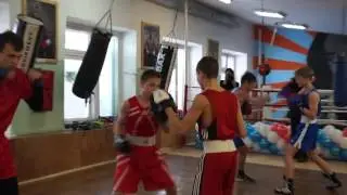 Показательные выступления боксёров ДЮСШ 4