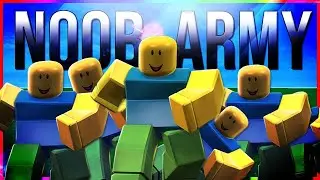 Сделал свою армию нубов в роблокс / Noob Army Tycoon
