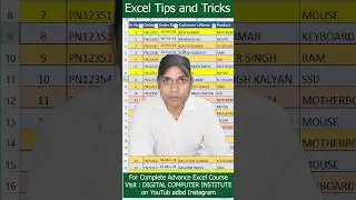 colour filter in Excel #exceltech #shortvideo