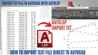 How to import text file of coordinates in autocad by autolsp