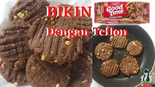 Cookies Chocolatos teflon || tanpa mixer tanpa oven takaran sendok