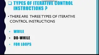 What is Iterative Control Instruction in C Language | C Language Tutorial | BookEx | C Tutorial
