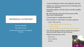 Reference interview communicating