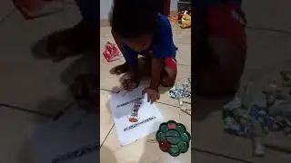 Tema Papuaku - Art Center: mewarnai tifa, by Zyana Kensye, TK A SPK Papua