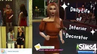 DAILY LIFE OF INTERIOR DECORATOR | THE SIMS 4 INDONESIA | THE SIMS 4 HOME DECORATOR CAREER