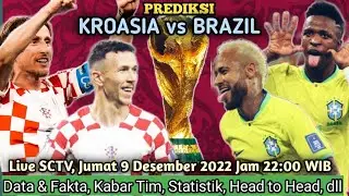 Prediksi KROASIA vs BRAZIL (Babak 8 Besar) 🔴 Prediksi Skor & Line Up,Head to Head,Statistik, dll🔥