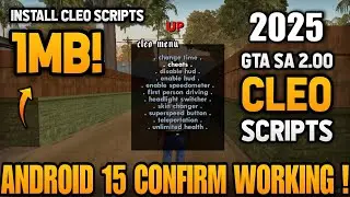 GTA SA CLEO SCRIPT MOD FOR ANDROID 15 | GTA SA  NO SCRIPT PROBLEM SOLVE ! | GTA SA CLEO MOD 2025 |