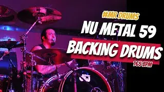 Nu Metal Drum Track - 165 BPM | Backing Drums | Only Drums