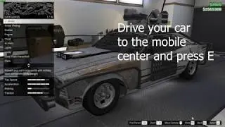 How to Modify a Vehicle in the Mobile Operations Center - GTA V Objective