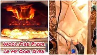 Wood Carving + Power Carving with my Dremel 4300 🔥Wood Fire Pizza in my Ooni Pro Oven
