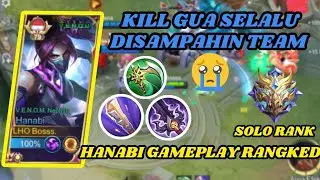 MAU NGEKILL BANYAK TAPI SELALU DISAMPAHIN TIM😡 I HANABI GAMEPLAY RANGKED I - MLBB