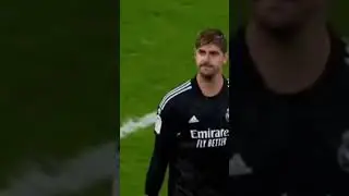 اصابة كورتوا ، لقد هدم جدار مدريد💔