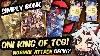 Is Itto the BETTER Noelle? Normal Attack Deck GUIDE! Genshin TCG Genius Invokation PvP