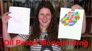 Oil Pastel Monoprints-How to Get Fine Details with Oil Pastels - Creativity Time with Julia Major