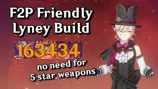 F2P Lyney Build! SURPRISINGLY STRONG Pyro DPS! | Genshin Impact
