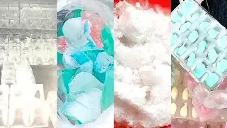ASMR HARD ICE EATING / CRUSHED ICE / THIN ICE / FREEZER FROST / ICE CUBE